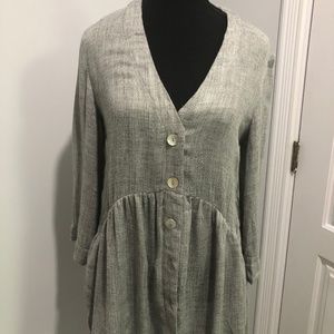 NWT Zara Grey  Long Top